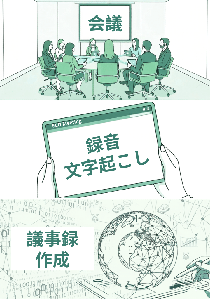 AI議事録機能 出力イメージ
